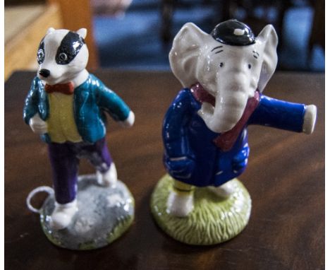 Royal Doulton Ltd Edition Figures ( 2 ) In Total. Bill Badger and Edward Trunk. Number 1315/1920. Boxed with Certificate, Min