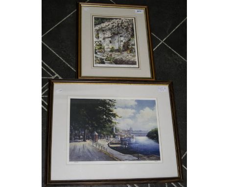 Judy Boyes Limited Edition Signed Print Titled 'Eileens Coal House' 10x8 Inches, Together With A D Roberts Limited Edition Pr