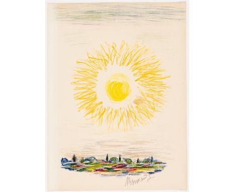 Pierre BONNARD (1867-1947) Le soleilFarblithographie, signiert, aus Verve, vol 5, No 17-18, 1948Blatt: 35 x 26,5 cmPierre BON
