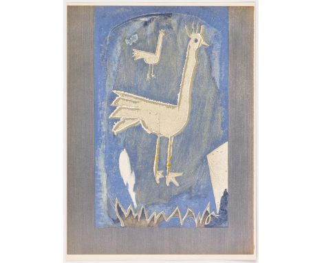 Georges BRAQUE (1882-1963) Deux paonsFarblithographie, Frontispiz für Verve-Band von 1952Blatt: 35,5 x 26,5 cmGeorges BRAQUE 