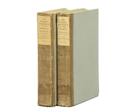 Cherry-Garrard (Apsley). The Worst Journey in the World. Antarctic 1910-1913, 2 volumes, 1st edition, 1922, colour frontispie