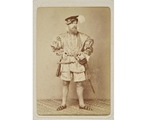 European Nobility. An album containing 42 window-mounted albumen print cabinet card portraits, circa 1870,  mostly single fig