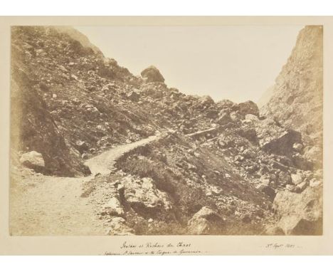 *Vigier (Le Vicomte Joseph, 1821-1894). Two albumen print views in the Pyrenees, 3rd September & 9th September 1851,  paper m