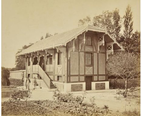 *France. An album containing 18 albumen print photographs of French architecture, etc., circa 1870,  including 6 photographs 