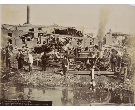 South Africa. An album containing approximately 75 window-mounted and loose gelatin silver print photographs, early 20th cent