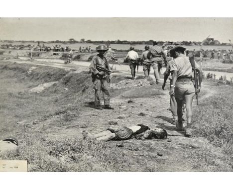 *Capa (Robert, 1913-1954). A group of 9 black and white exhibition photographs, 8 from Israel 1948,  pasted on backing paper 