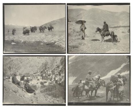 *India. An album of 30 gelatin silver print photographs, circa 1902,  showing scenes in Ladakh including a head llama, travel