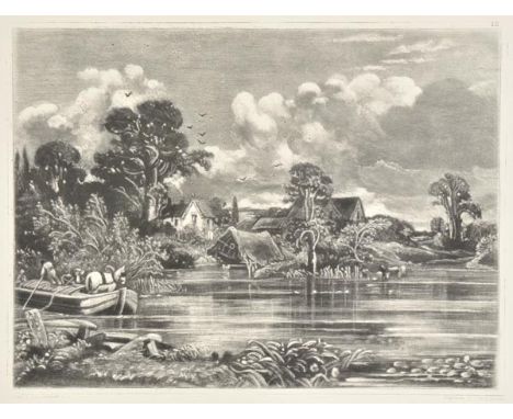 Constable (John). English Landscape Scenery: A Series of Forty Mezzotinto Engravings on Steel, by David Lucas, 1st edition, H