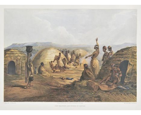 Baines (Thomas). Scenery & Events in South Africa. A Facsimile reprint of the 1852 edition of hand-coloured lithographs. With