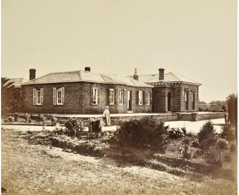 *Australia. A group of 5 albumen print photographs of the house of Samuel Amess in Melbourne, Victoria, circa 1870,  three of