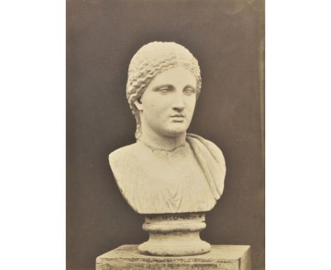 *Fenton (Roger, 1819-1869). Dione T.54, circa 1855,  albumen print, the bust three-quarter face, 323 x 238 mm, original thick