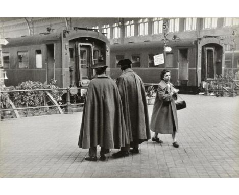 *Sansone (Antonio, born 1929). Barcelona (la stazione), circa 1960s,  vintage gelatin silver print, photographer's wetstamp t