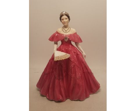 Royal Worcester figure Queen Elizabeth The Queen Mother. 