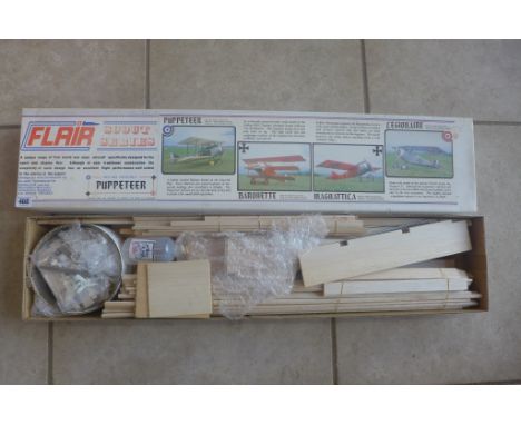 A Flair Scout series puppeteer flying scale model aeroplane 