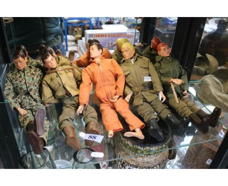 Collection of Vintage Action Man figures Palitoy 1964, Army figures etc (5)