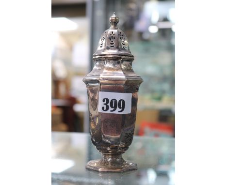Silver Baluster paneled Sugar Caster Sheffield 1932 160g total weight 
