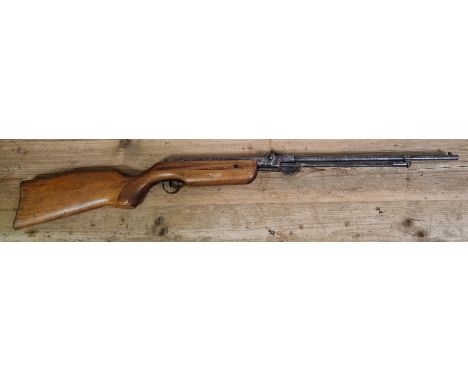 A Foreign model 322 .22 calibre air rifle,serial no.15412, 114cm long. (BUYER MUST BE 18 YEARS OLD OR ABOVE AND PROVIDE PHOTO