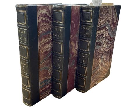 Pennant (Thomas). Tours in Wales, 3 volumes, London: Wilkie and Robinson, J. Nunn, White and Cochrane.., 1810, 44 engraved pl