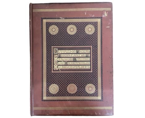 Examples of ancient and modern furniture. Metal work. Tapestries. Decorations. &amp;c. 1876. Tall slim folio. Published by S.