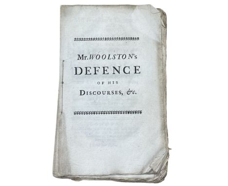 Mr. Woolston's defence of his discourses on the miracles of our Saviour. Against the Bishop’s of St. David’s and London, and 