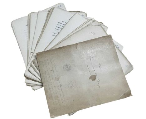 Typescript Manuscript “The Swan and its Song” 4to. Disbound [as made] Full title “The Swan and its Song A Full Account of the