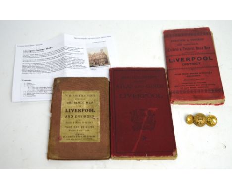 A late 19th century Henstock & Foulkes, Liverpool and District Cycling and Touring road map, an early 20th century Bartholome