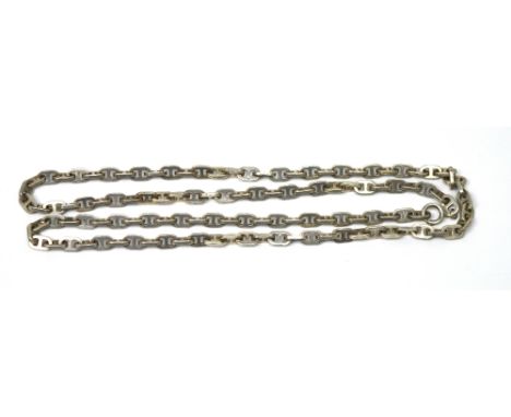 A silver Georg Jensen style necklace marked 'Sterling', approx 70.8g.