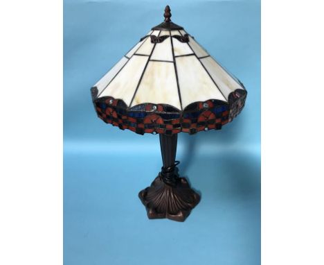 A Tiffany style table lamp