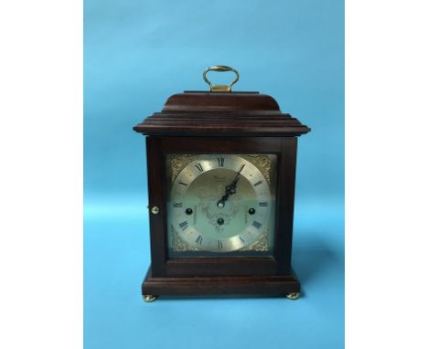 A mahogany Comitti mantle clock