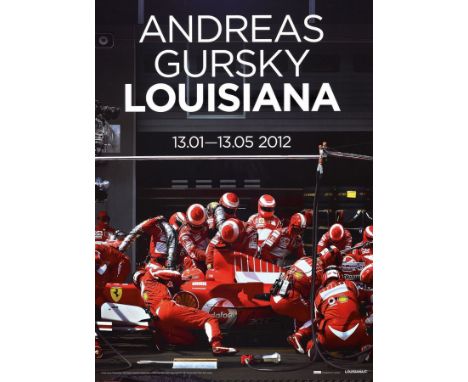 Andreas Gursky, geb. 1955,  'Louisiana Museum 2012', Offsetlitho, handsign., gerahmt unter Plexiglas, gesamt ca. 89x67 cmAndr