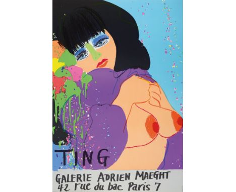 Walasse Ting, 1929-2010,  Aktdarstellung, Farblithografie, ca. 72x50 cmWalasse Ting, 1929-2010, nudes, color lithograph, appr