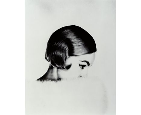Franz Christian Gundlach, geb. 1926,  Modeporträt, Abzug für die Griffelkunst, einmalige Auflage von 1998, unlimitiert, rücks
