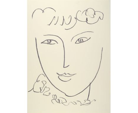 Henri Matisse, 1869-1954,  Lithografie, 'La Pompadour', 1951, Drucker/Verlag: Arte, Maeght Paris, ca. 69x52 cmHenri Matisse, 