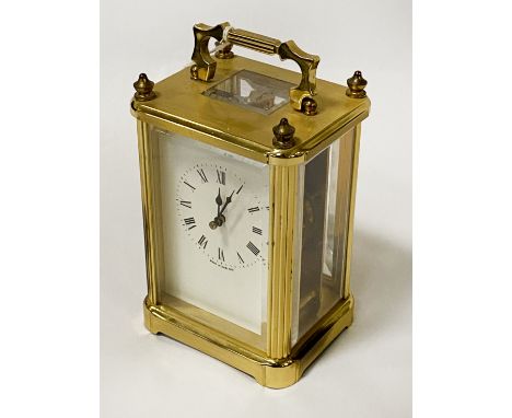 LIONEL PECK CARRIAGE CLOCK IN WORKING ORDER -13CMS (H)