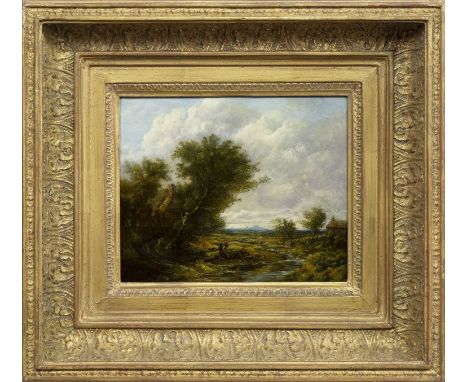 PATRICK NASMYTH (SCOTTISH 1787 - 1831),DISTANT VIEW OF EDINBURGHoil on panel, signed, titled versoimage size 21cm x 26cm, ove