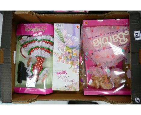 Boxed Mattel Barbie Dolls: Andalucia, Spring Petals &amp; Happy Birthday 