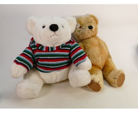 Chad Valley &amp; Tesco Chilly &amp; Friends Teddy Bears: height of tallest 48cm(2) 