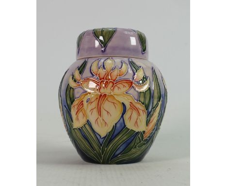 Moorcroft Windrush patterned small ginger jar: 