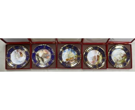 Spode Boxed Cunard The Maritime England Cabinet Plates: The Four Days Battle 1666, The Battle of Trafalgar 1805, The Battle o