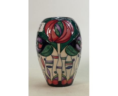 Moorcroft Rennie Mackintosh vase: Height 19cm 