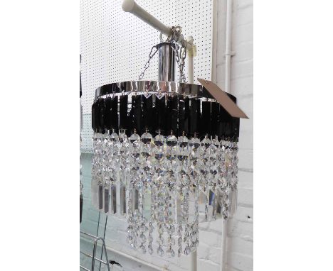 CHANDELIER, contemporary Continental style, 55cm drop.