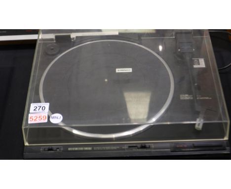 Pioneer PL470 stereo turntable with new stylus. Working. All electrical items in this lot have been PAT tested for safety and