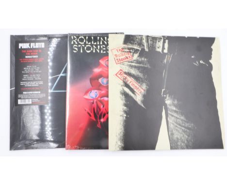 Pink Floyd Dark Side Of The Moon remastered ( sealed ) Rolling Stones Sticky Fingers and Hackney Diamonds ( sealed ).(3). UK 