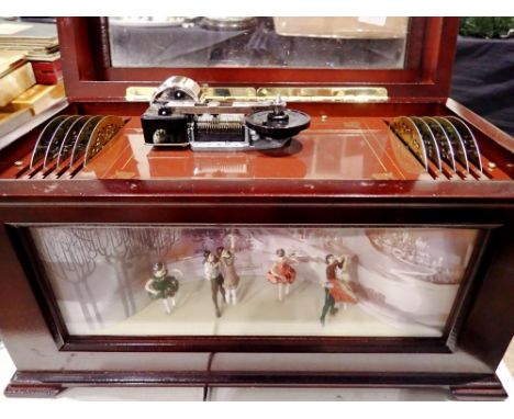 Mr Christmas musical box with dancers. All electrical items in this lot have been PAT tested for safety and have passed. This