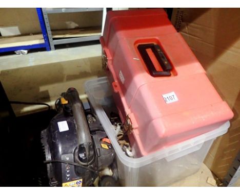 Red toolbox with contents plus two further boxes of tools. Not available for in-house P&amp;P 