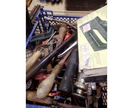 Mixed tools including a staple gun and a grease gun. Not available for in-house P&amp;P 