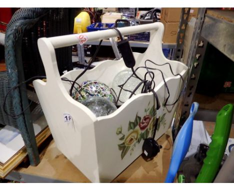 Mixed items including control bubble paperweights. All electrical items in this lot have been PAT tested for safety and have 