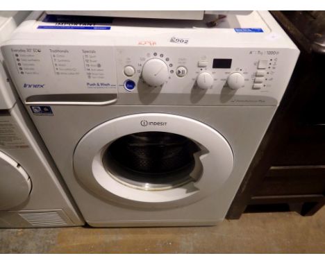 Indesit washing machine. All electrical items in this lot have been PAT tested for safety and have passed. This does not conf