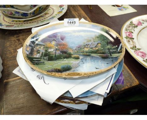 A quantity of collectors plates from Royal Worcester " the Dambuster", Wedgwood "The Wings of Speed", "Moods of the City", "C
