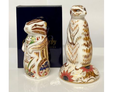 A Royal Crown Derby paperweight, Chester Chipmunk, exclusively commissioned by Sinclairs, limited edition 2004 - 2005, gold s